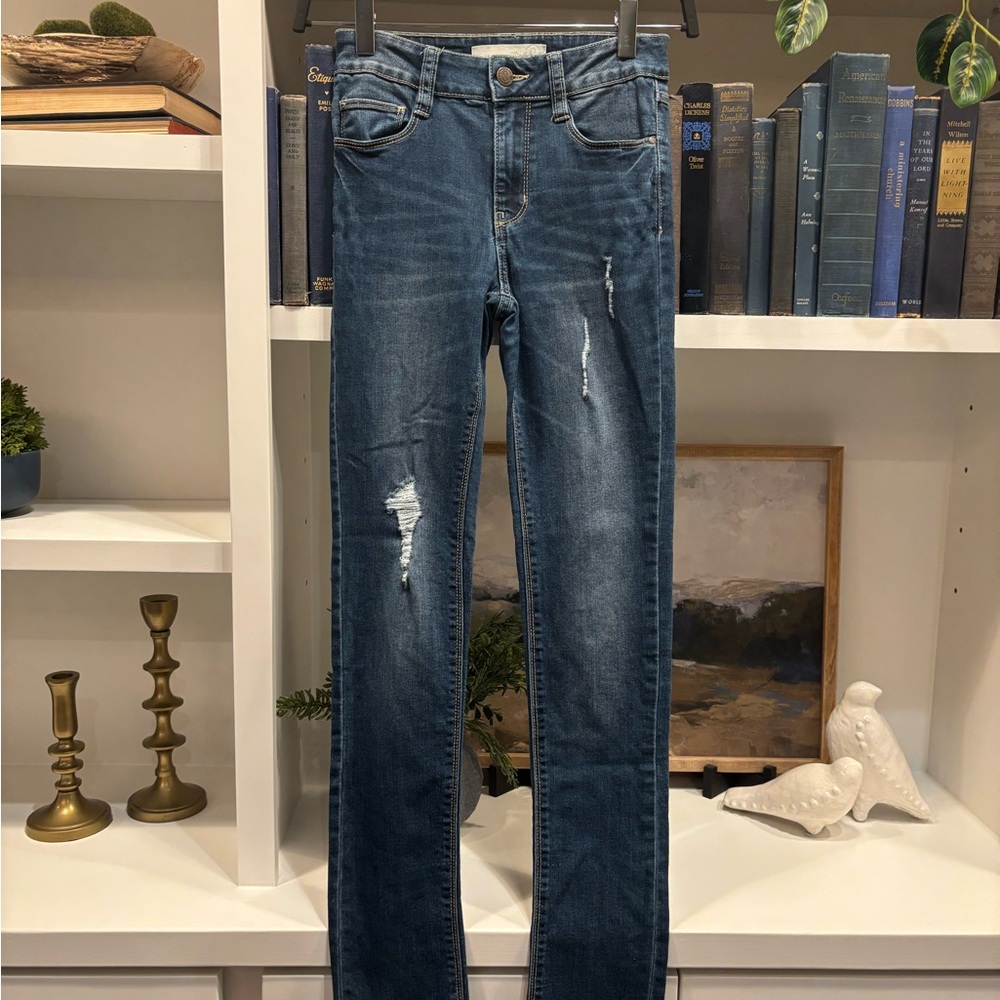 Treasure & Bond Blue Distressed Skinny Jeans